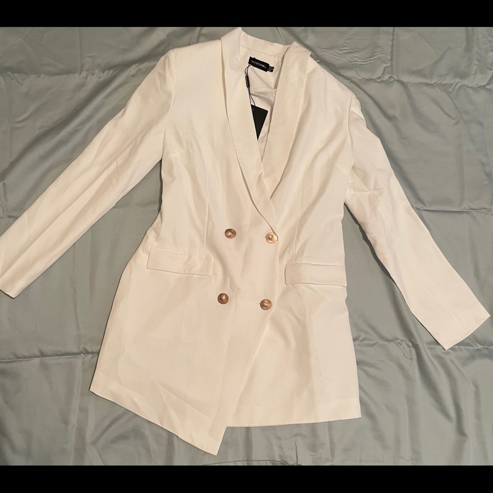 White Blazer Dress